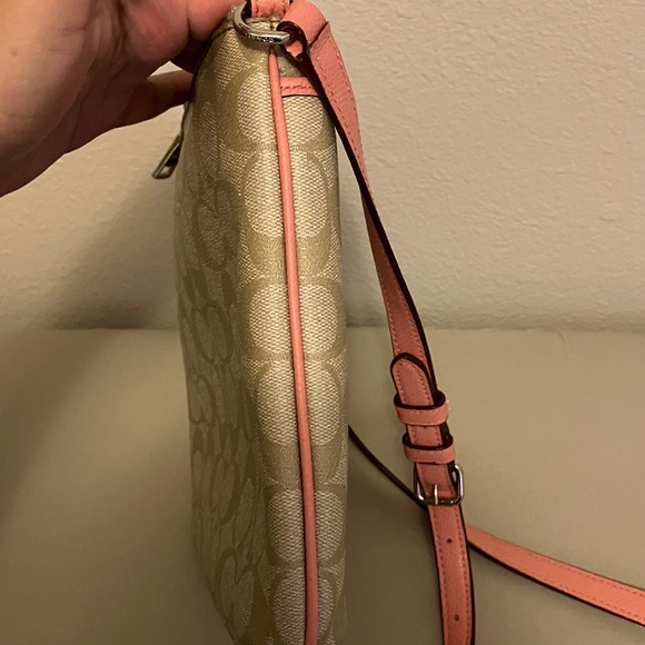Coach Beige and Pink Crossbody Bag - Picture 7 of 15